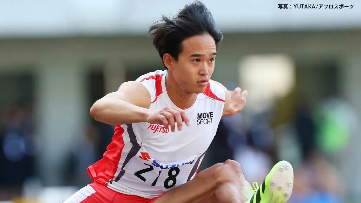男子400mH・井之上駿太が50秒28の組トップで決勝進出 シーズンベストに迫る好走【陸上・アジア選手権】