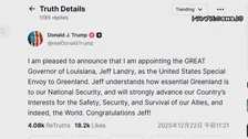 トランプ大統領　ルイジアナ州知事をグリーンランド担当特使に任命　“領有”に改めて意欲か