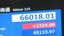 日経平均株価 一時1300円以上値上がり 6万6000円台をつける場面も　米イラン戦闘終結への期待から