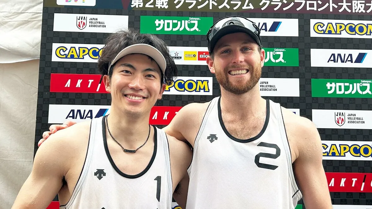 「公開処刑だなぁ（笑）」SVリーグ新人賞の水町泰杜が今季もビーチバレーと”二刀流”！ ぶっつけ本番も準決勝進出