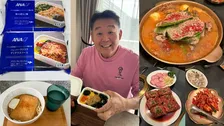 【 花田虎上 】　自宅で機内食＆夜は韓国料理店で宴　大関・安青錦関らとの会食に「今日やっと実現」　1日の食事を公開　