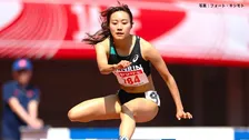 女子400mハードル 青木穂花 55秒92で初V、アジア大会代表に内定 母親も広島大会出場 親子2代で代表へ【陸上・日本選手権】