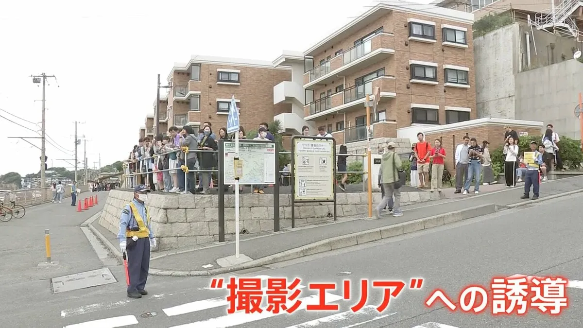 「スラムダンクの聖地」で観光客対策開始　公園を「撮影エリア」化し観光客を誘導　警備員を増員しオーバーツーリズム対策　神奈川・鎌倉市