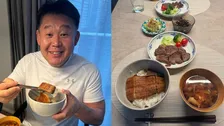 【 花田虎上 】 「鰻丼＆ヒレステーキ」　スタミナ満点の夕食を公開　「風邪をひかないようにエネルギーをチャージしました！」
