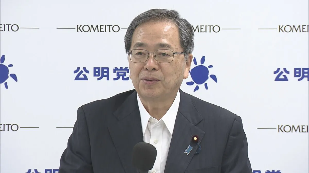 公明党代表「到底容認できない」鶴保氏発言めぐり