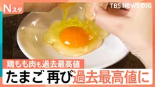 「物価の優等生」が再び最高値に　卵に鶏もも肉…食品価格の高止まりはいつまで続く？【Nスタ解説】