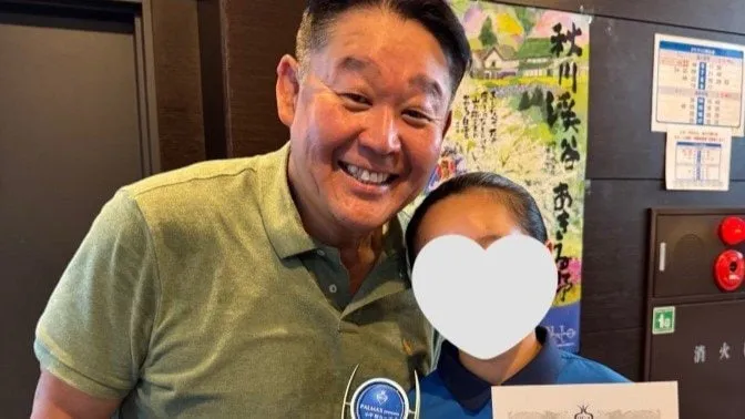 【 花田虎上 】次女・桃果さんがゴルフの試合で優勝「スタートしたらマイペース」　猛暑の中長女・百華さんと共に練習の毎日