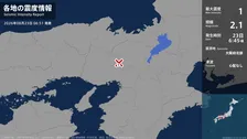 大阪府で最大震度1の地震　大阪府・能勢町
