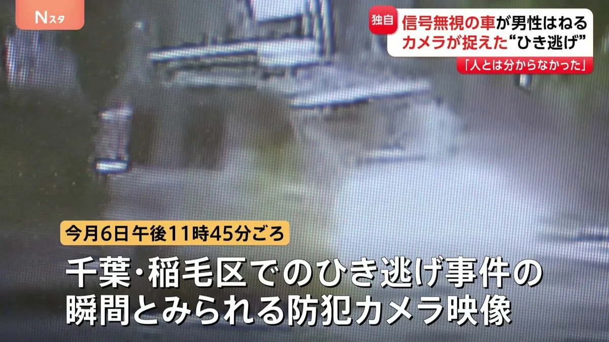 【独自】防犯カメラに“信号無視ひき逃げ”の瞬間 29歳男逮捕も「人とは分からなかった」と否認　千葉市