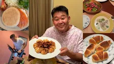 【 花田虎上 】　台風で予定変更の一日　自宅運動で汗流し　娘手作り『焼きたてパン』に大満足「最高でした！」