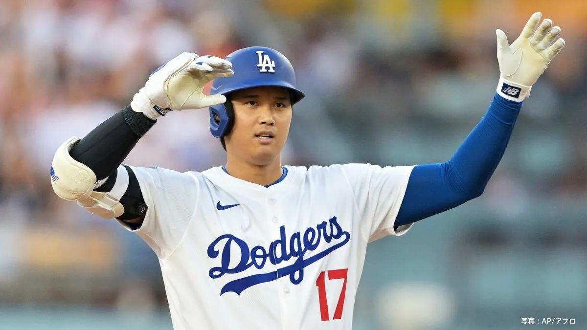 ド軍12得点で大勝！大谷翔平、メジャー通算1000安打に王手　8月3度目マルチで両リーグトップ独走の105得点目