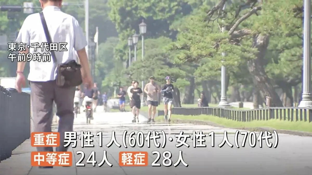 【速報】東京都内で男女54人が熱中症の疑いで搬送　17日午後3時時点　東京消防庁