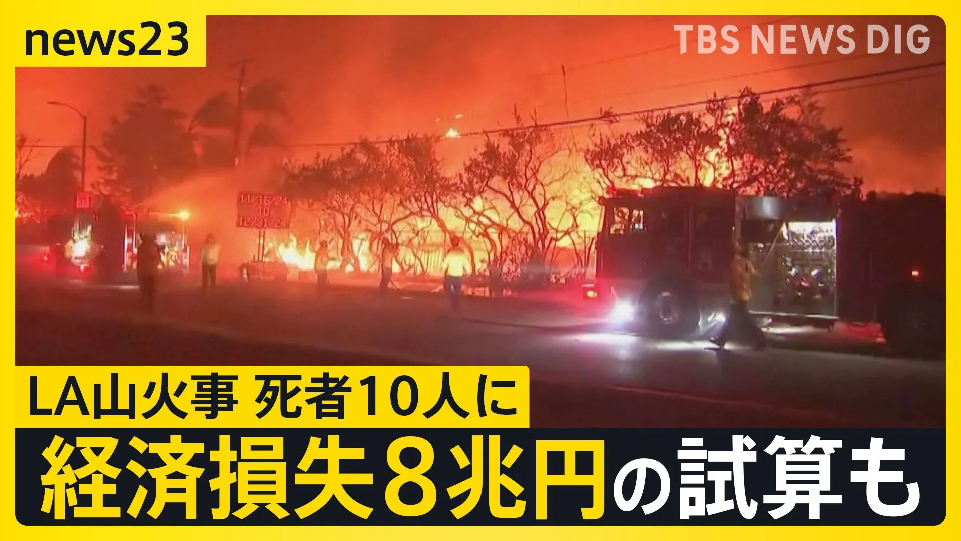 【ロサンゼルス山火事】「娘の学校も、私が働いてた映画館も全部無くなっちゃった」セレブらの自宅も焼失した高級住宅街を取材【news23】