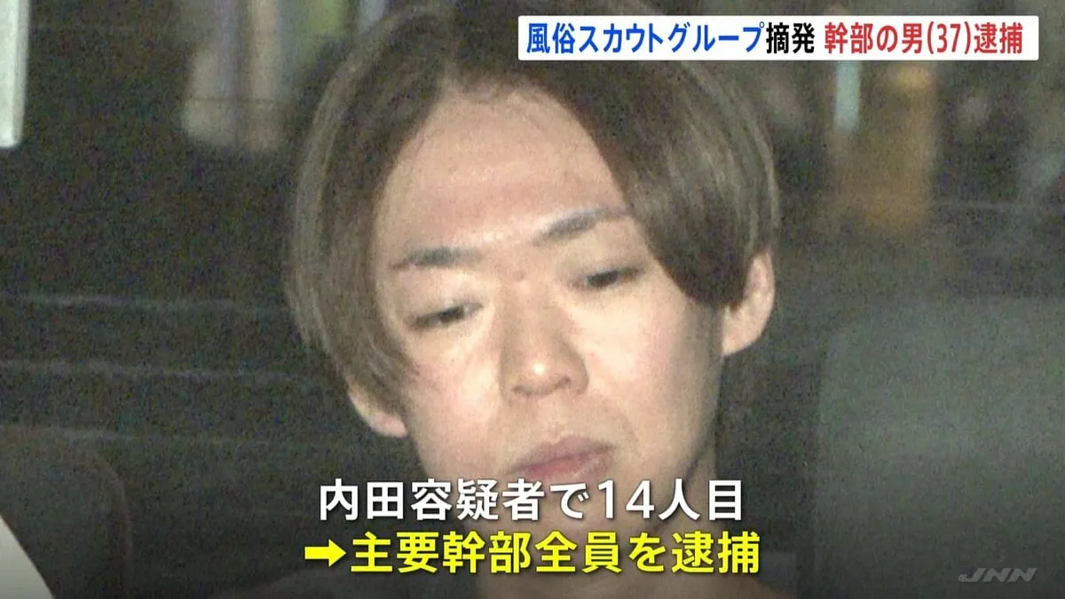 スカウトグループ「アクセス」幹部の男（37）を逮捕　女性3人を風俗店に違法に紹介か　メンバーの逮捕は14人目　主要幹部を全員逮捕　警視庁