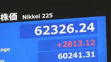 【速報】史上初の6万2300円台に　日経平均一時2800円超の値上がり　米・イラン報道や海外市場でのAI・半導体関連株急騰など受け　連休明けの東京株式市場