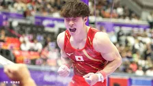 体操男子種目別・つり輪 金田希一が銀メダル獲得！日本勢4大会連続表彰台、着地完璧でガッツポーズ【アジア大会】