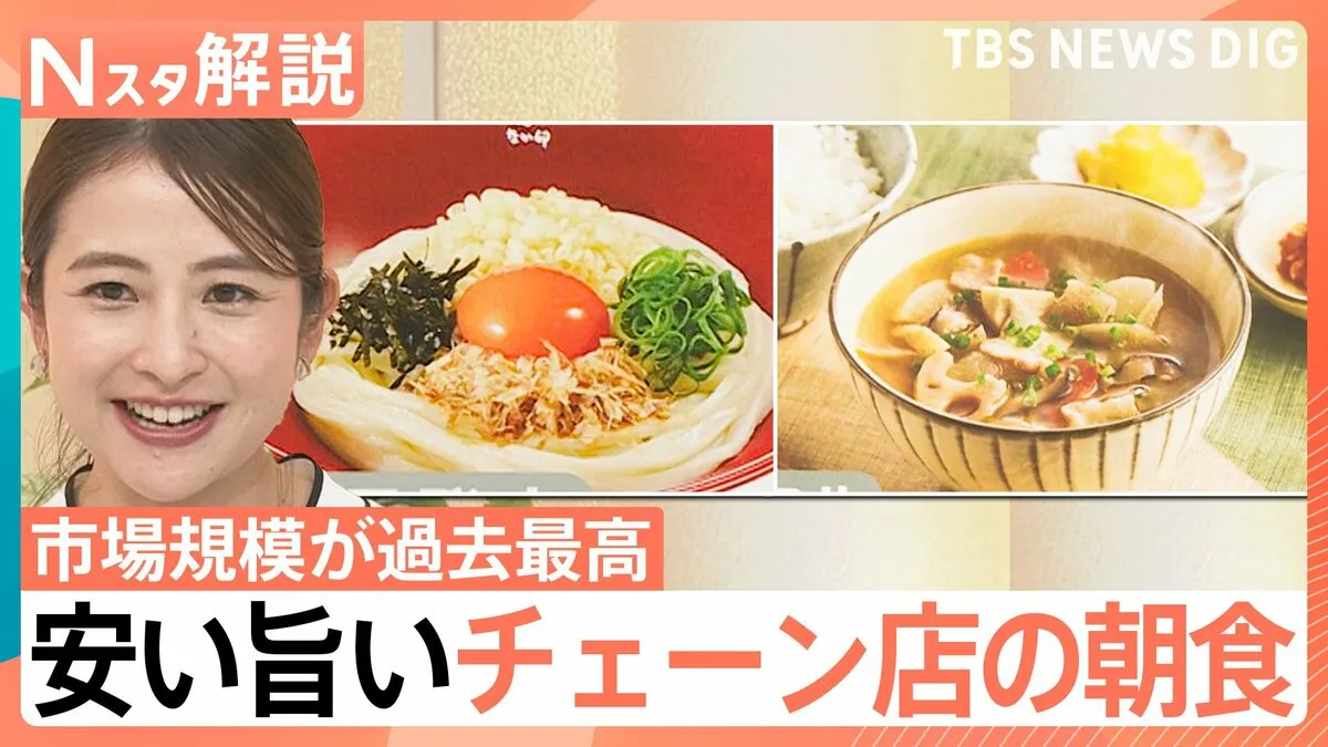 市場規模は過去最高！チェーン店では「モーニング合戦」も　お得&満足“モーニング”が活況のワケ【Nスタ解説】