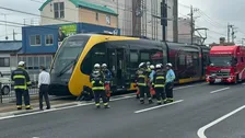 50代男性が次世代型路面電車「LRT」の下敷きに 搬送時意識ありも大量に出血　現場周辺の映像に男性が車両に向かって歩く姿　宇都宮市