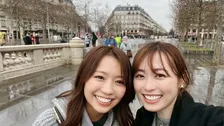 【 大原優乃 】　福原遥とパリ旅行　思い出ショット公開　「沢山笑って、食べて、観光して。心が満たされた時間でした」