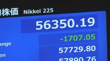 日経平均株価5万7000円割れ　一時1700円超の下落