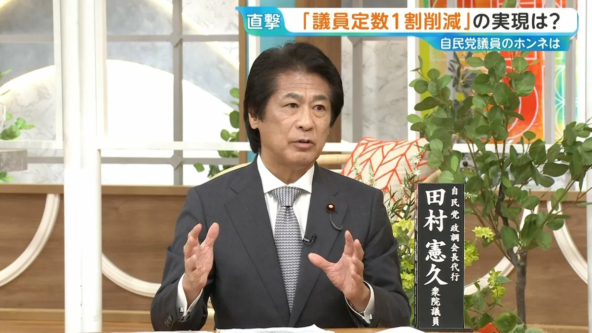 「議員定数の削減」田村政調会長代行が生出演で語った自民党の本気度は？【ひるおび】