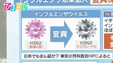 インフルエンザ急拡大 “新たな変異株”「サブクレードK」を医師が解説【ひるおび】