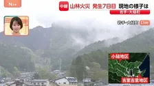 山林火災発生から7日目の岩手・大槌町　いまだ煙立ち上るなかきょうも雨予報　現在の状況は？【現地から中継】