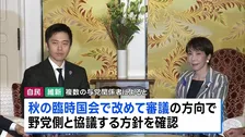 議員定数削減法案 今国会での成立見送り　高市総理と維新・吉村代表が会談 「臨時国会で継続審議」野党側と協議へ