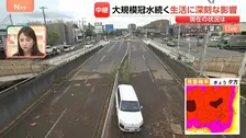 立ち往生した車内で膝まで水「怖い思いをした」　千葉市・アンダーパスが冠水　中央分離帯に乗り上げた車も【千葉県で記録的な大雨】