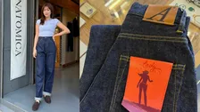 【 中川安奈 】　マリリン・モンローが愛した「Levi's 701」モチーフのデニムとの出会いを報告　「あ〜沼から抜け出せません♡」　イニシャル入りのレザーパッチに感激