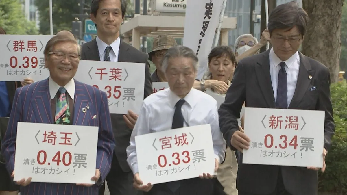 「1票の格差」が最大3.13倍　参院選の無効求め弁護士グループが全国で提訴
