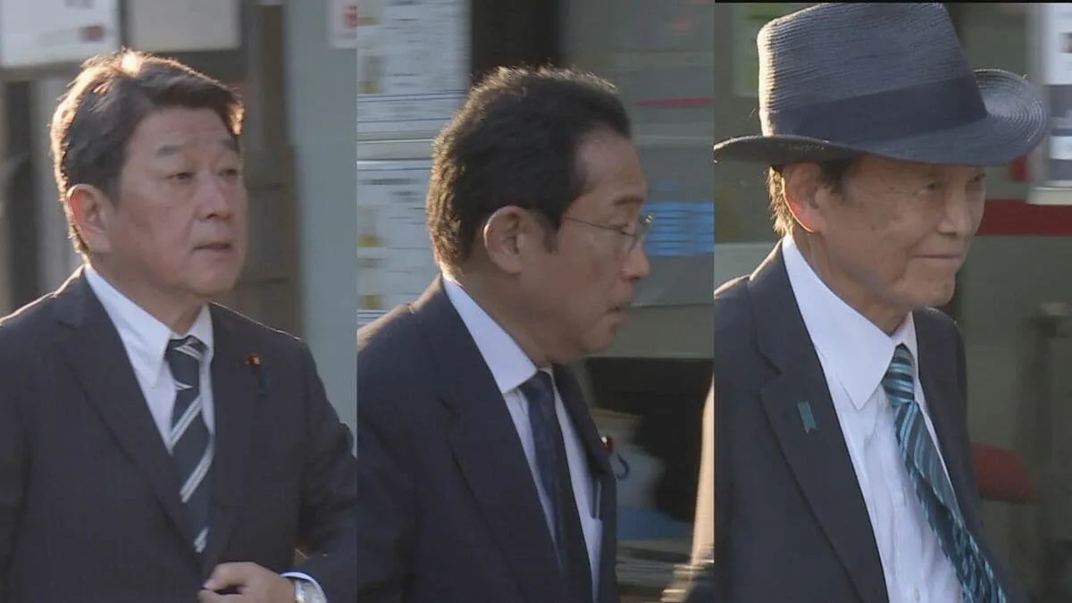 麻生・岸田・茂木3氏が夜会合　参院選、与党で過半数は「簡単ではない」