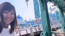 【根本美緒】夢の国でも「暑熱対策を目の当たりにしました」　「足がほんと疲れたけど楽しい時間でした」