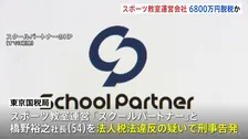 子ども向けのスポーツ教室運営会社と社長を法人税約6800万円脱税の疑いで刑事告発 架空の施設使用料などを計上か 東京国税局査察部