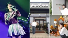 【 森高千里 】「桐生名物をたっくさんいただきました！」ソースかつ丼に栗まんじゅう、アイスまで桐生を満喫したオフショット公開　赤いペイズリー衣装は「わたしもお気に入りです」