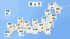 雲優勢の空　北と南で大きく天気が崩れる　沖縄に台風26号が接近