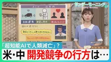 「超知能AIで人類滅亡」悪夢のシナリオ　“人間ではありえない行動を…”　一方トランプ氏「金の卵を産むガチョウを殺すな」米・中開発競争の行方は…【サンデーモーニング】