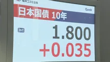 長期金利　一時1.8%まで上昇　約17年半ぶり高水準