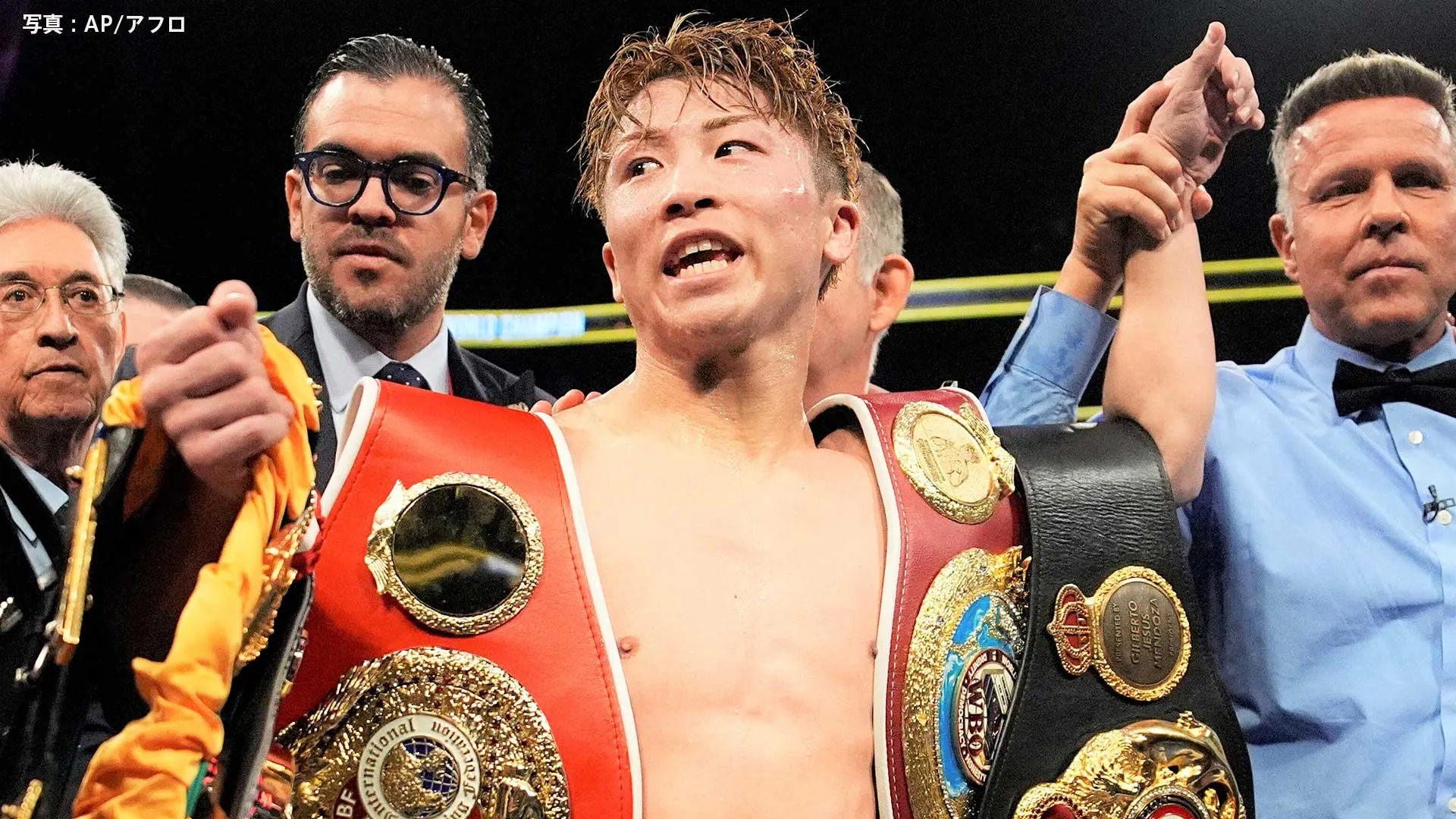 井上尚弥、2回にまさかのダウンも8回に逆転のTKO勝ち ！ 4団体統一戦4度目の防衛成功　世界戦史上最多23度目のKOの勝利