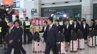 「出迎えた市民団体から大きな声援」北朝鮮女子サッカーチームが韓国に入国　アジア・チャンピオンズリーグ準決勝出場のため　7年半ぶりの韓国での試合出場