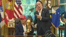 トランプ大統領　「FIFAに審査を要請した」W杯・米代表選手の出場停止処分の見直し　「反則ではない」とも主張