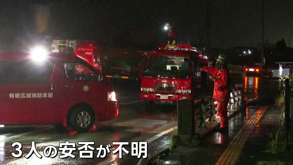 記録的大雨の熊本県で2人心肺停止 3人が安否不明