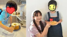 【 小倉優子 】「我が家の定番メニューになりそうです」三男がケーキの生クリーム塗りに挑戦　「息子さんプロ並みですね」の声