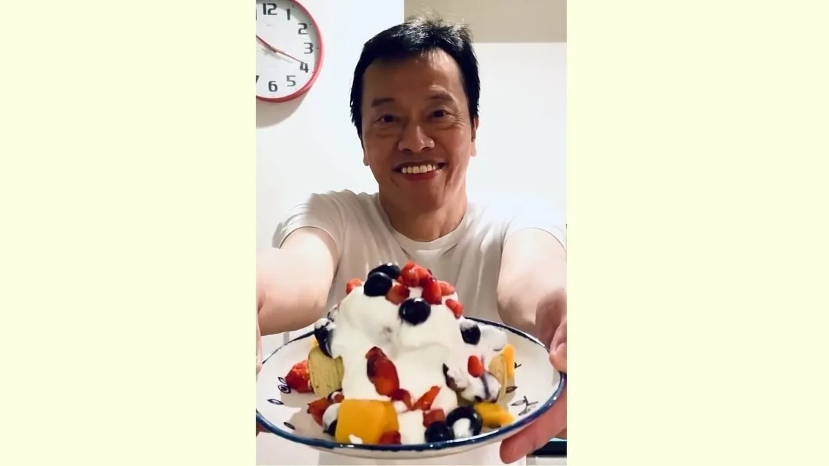 【遠藤憲一】見事な手際で “ちょい足しスイーツ” 「どうぞ！」の笑顔にフォロワー感嘆「ギャップ萌え」「わくわく」「勉強になりました」