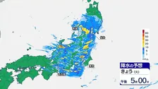 【きょうの天気】東日本や東北で非常に激しい雨や雷雨 土砂災害・道路の冠水などに注意を　西日本は猛烈な暑さ続く
