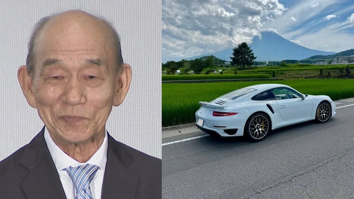【 笹野高史 】　「富士山を望む場所から」愛車ポルシェ911ターボSと富士山の絶景ショットを公開