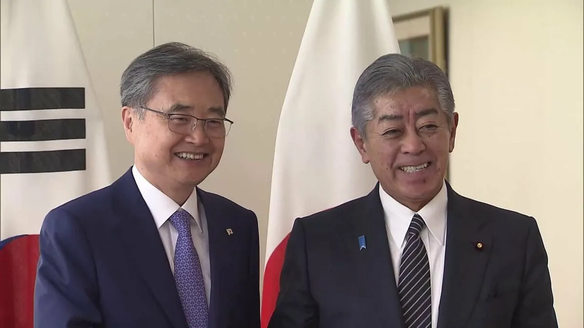 韓国の新外相が来日し、岩屋外務大臣と初の対面会談　日韓関係の安定的発展で一致