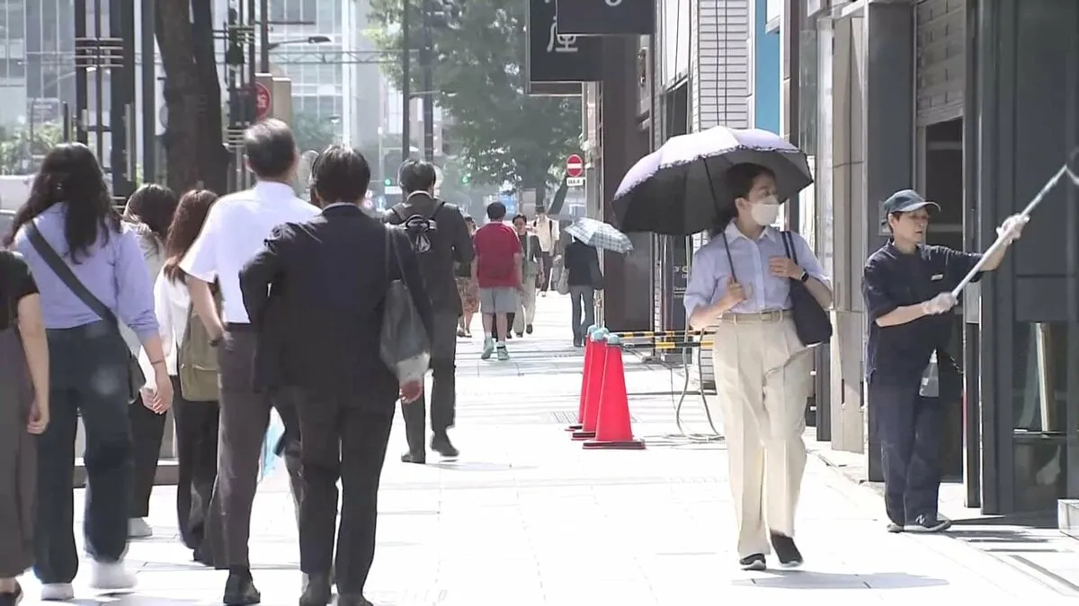 関東で猛暑日予想　埼玉・秩父35℃、熊谷34℃、東京都心31℃予想　今年一番の暑さに　熱中症に注意