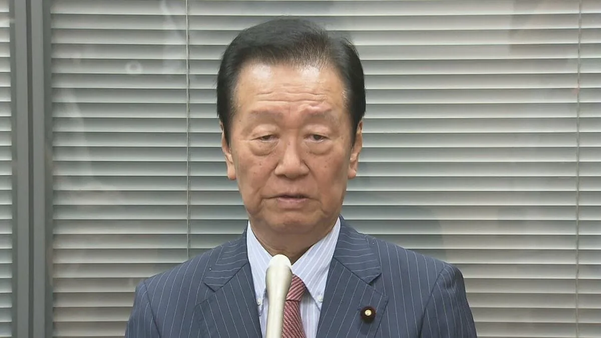 立憲・小沢氏「非常に遺憾」 内閣不信任案提出見送りを批判