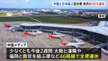 日中の航空便 来年1月は約40%・2195便運休に　渡航自粛呼びかけ引き続き影響か　中国航空会社はキャンセル・変更に無料対応